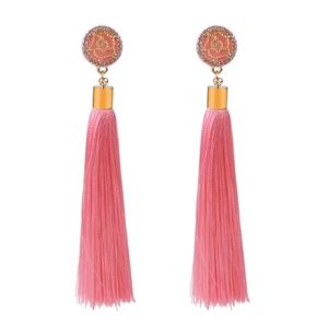 New!!! Lovely 🥰 Fuchsia Pink Tassel Earrings 😘